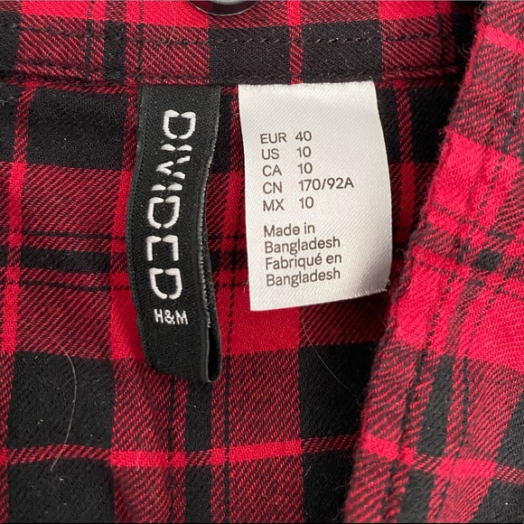 Cropped Red Flannel - Picture 3 of 5